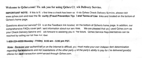 Click to See Large Image of the back of Bogus Qchex